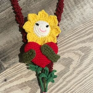 Flowers , daisy with heart , two lavender flowers